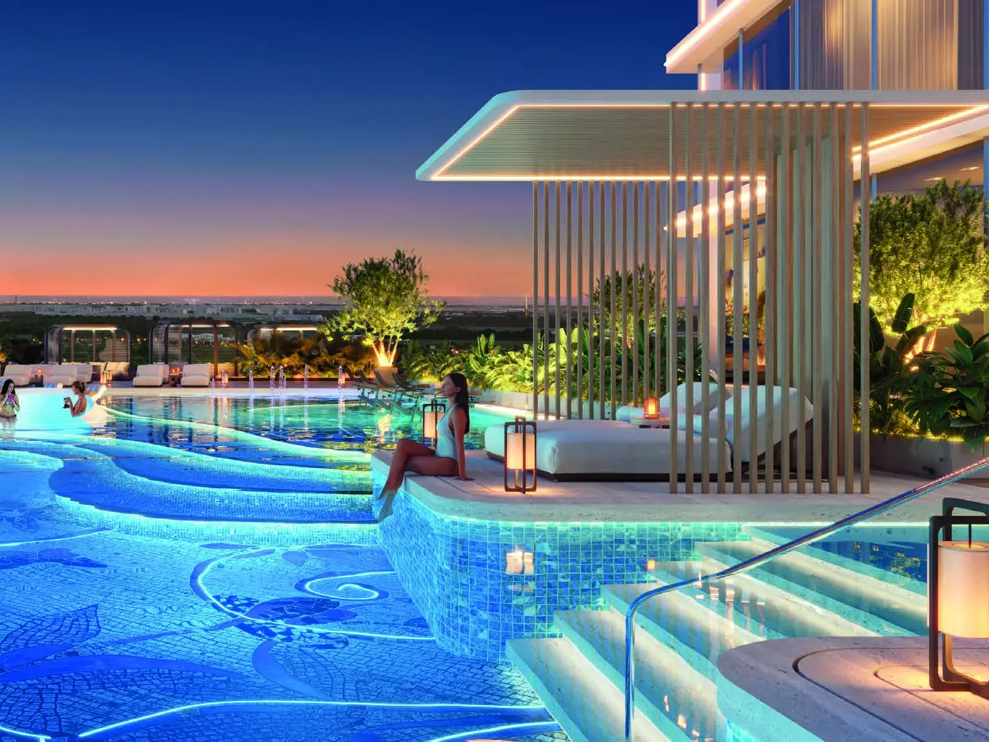 ASPIRZ by Danube infinity pool