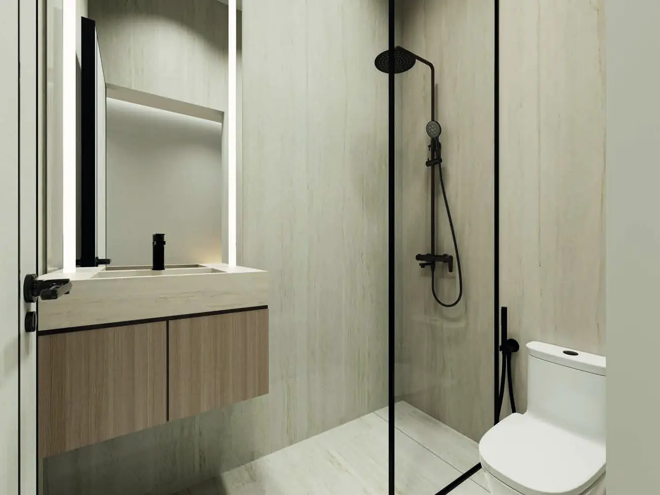 ASPIRZ attached bathroom