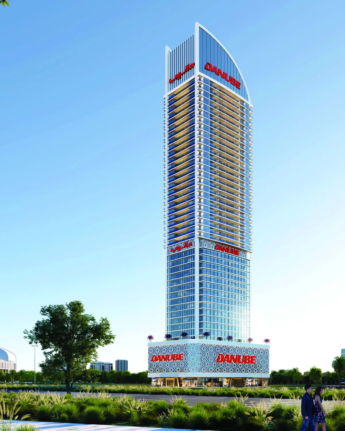 ASPIRZ by Danube tower exterior, Dubai Sports City