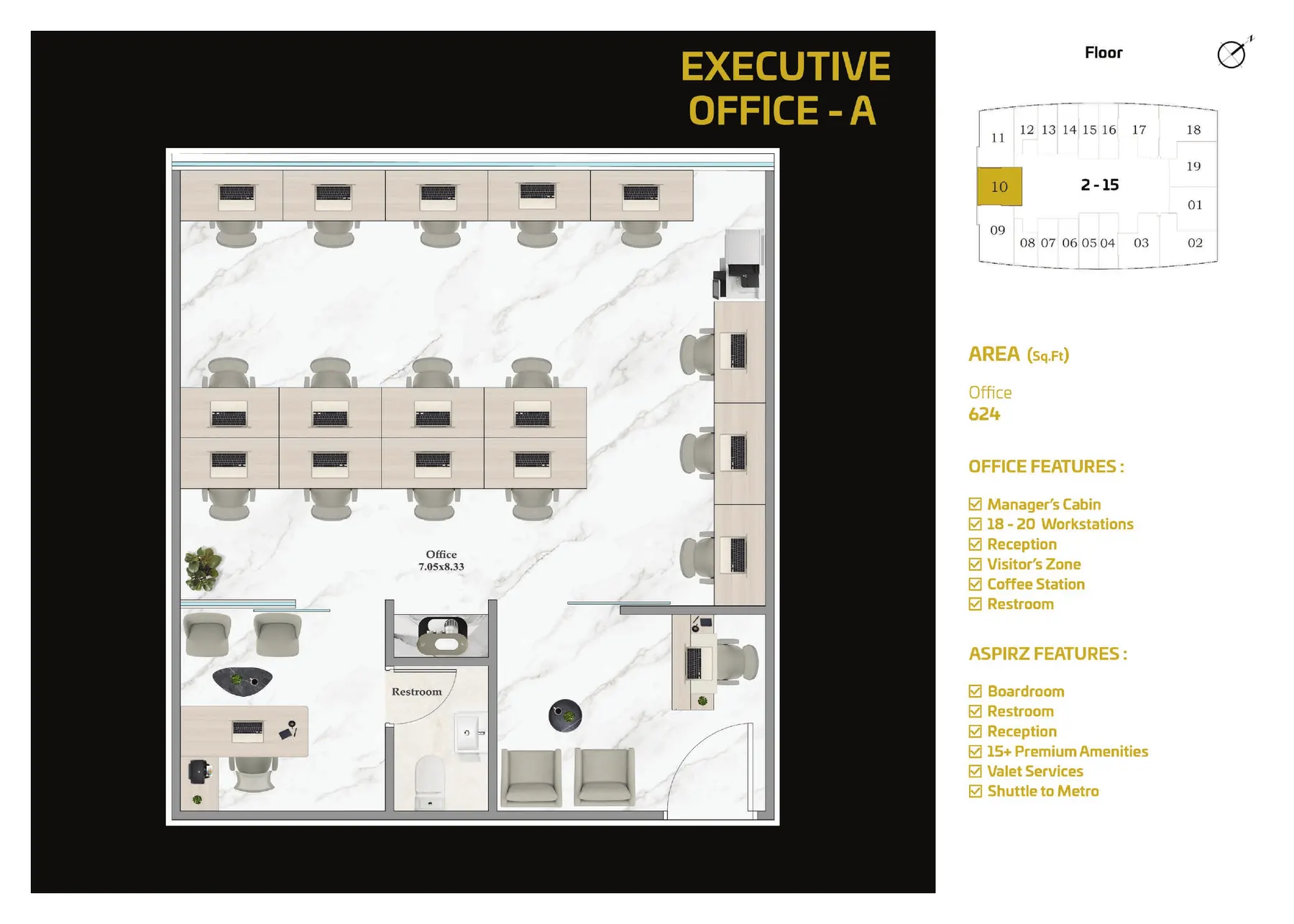 ASPIRZ Executive Office A floor plan