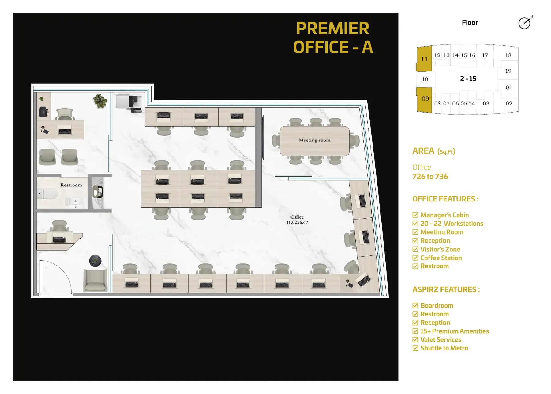 ASPIRZ Premier Office A floor plan