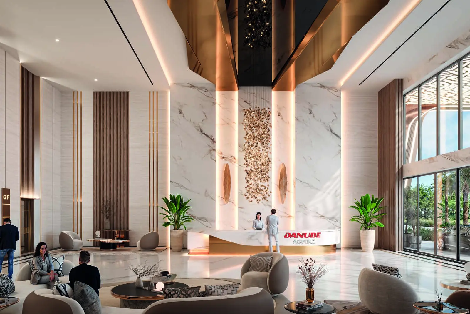 ASPIRZ by Danube office entrance lobby