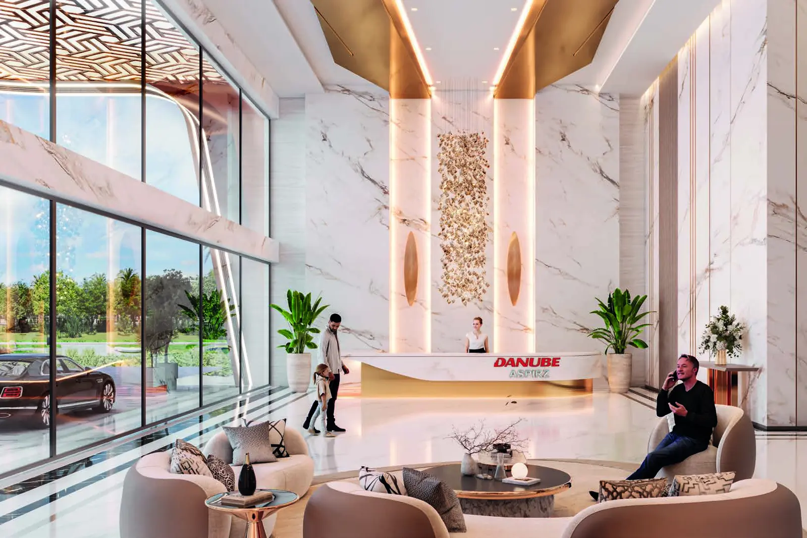 ASPIRZ by Danube residences entrance lobby